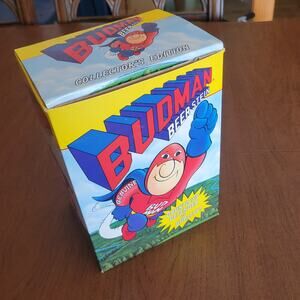 Vtg 1989 Budweiser Bud Man Beer Stein Collector's Edition With Original Box
